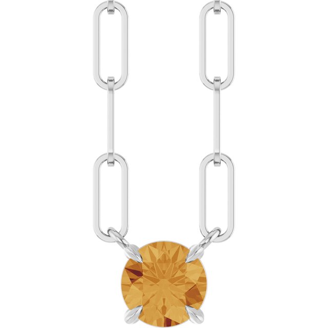 14k-white-natural-citrine-16"-necklace