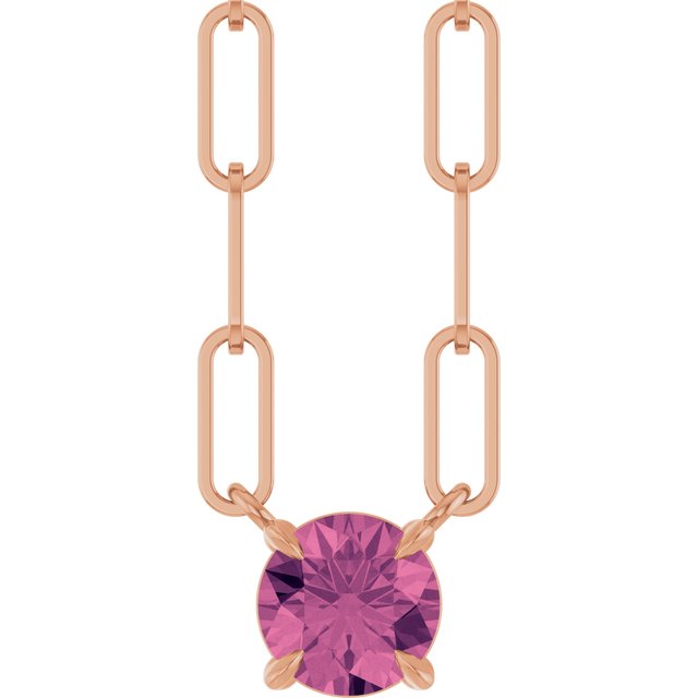 14k-rose-natural-pink-tourmaline-16"-necklace