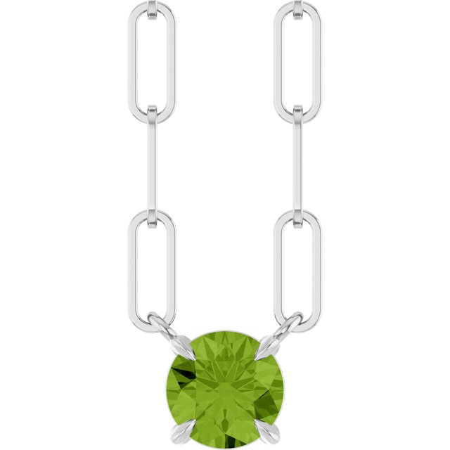 14k-white-natural-peridot-16"-necklace