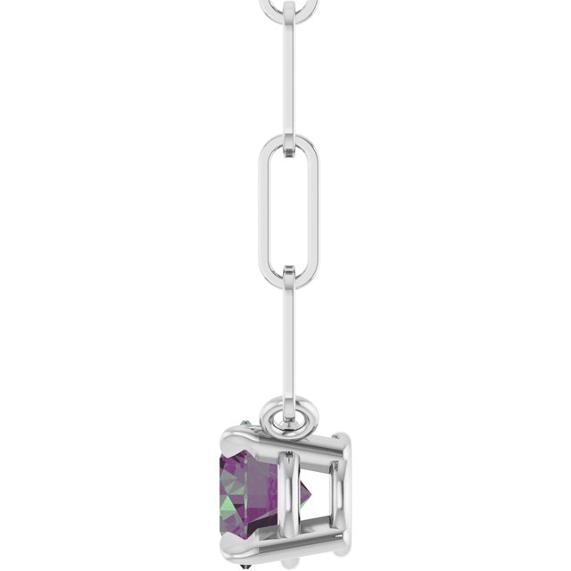 14k-white-gold-lab-grown-alexandrite-16"-necklace