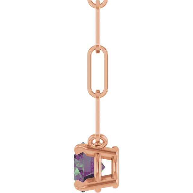 14k-rose-gold-lab-grown-alexandrite-16"-necklace