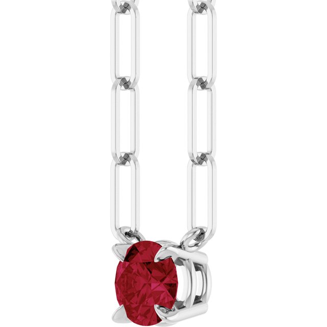 14k-white-lab-grown-ruby-16"-necklace