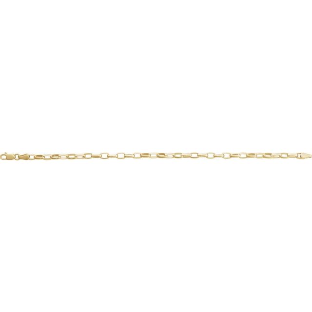 14k-yellow--puffed-oval-cable-7"-chain