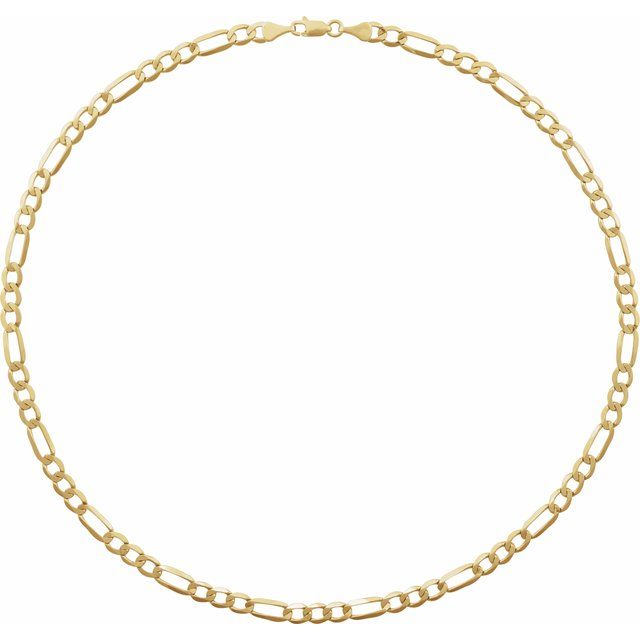 14k-yellow--figaro-18"-chain