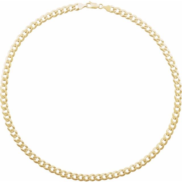 14k-yellow--curb-8"-chain
