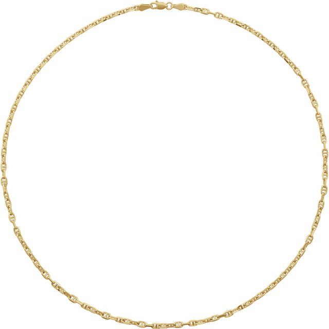 14k-yellow--diamond-cut-anchor-16"-chain