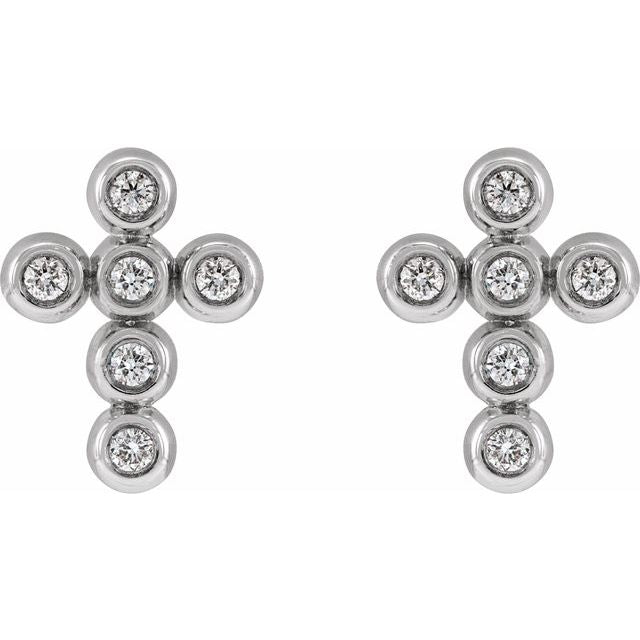 sterling-silver-.08-ctw-natural-diamond-cross-earrings