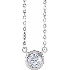 1 ct Lab-Grown Diamond Adjustable Necklace
