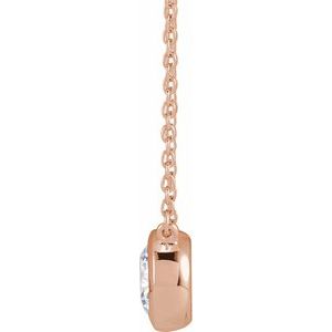 1 ct Lab-Grown Diamond Adjustable Necklace