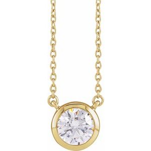 1 ct Lab-Grown Diamond Adjustable Necklace