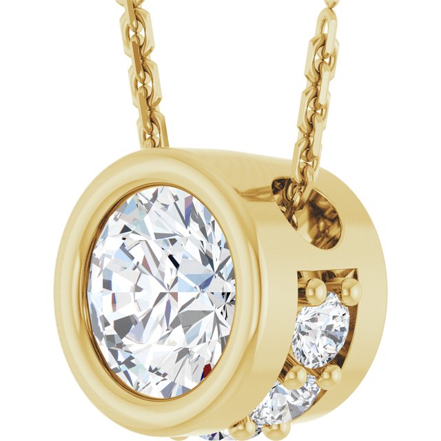 14k-yellow-1/4-ctw-natural-diamond-hidden-halo-18"-necklace