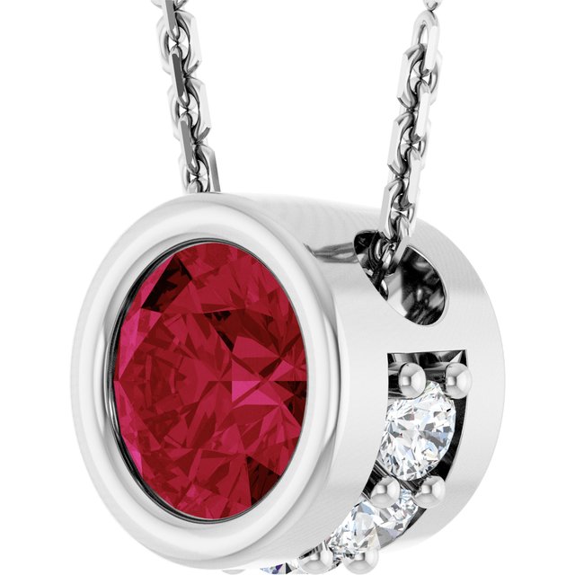 14k-white-natural-ruby-&-.07-ctw-natural-diamond-18"-necklace