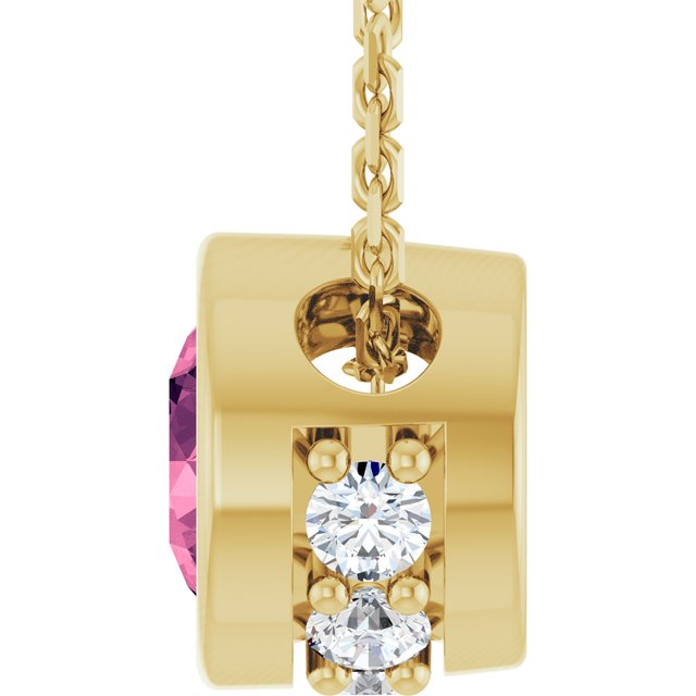 14k-yellow-natural-pink-tourmaline-&-.07-ctw-natural-diamond-18"-necklace