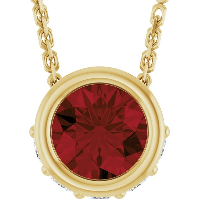 14k-yellow-natural-mozambique-garnet-&-.07-ctw-natural-diamond-18"-necklace