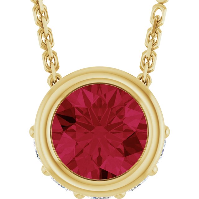 14k-yellow-lab-grown-ruby-&-.07-ctw-natural-diamond-18"-necklace
