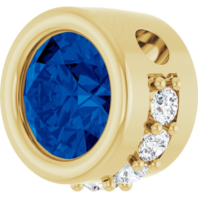 14k-yellow-lab-grown-blue-sapphire-&-1/10-ctw-natural-diamond-pendant