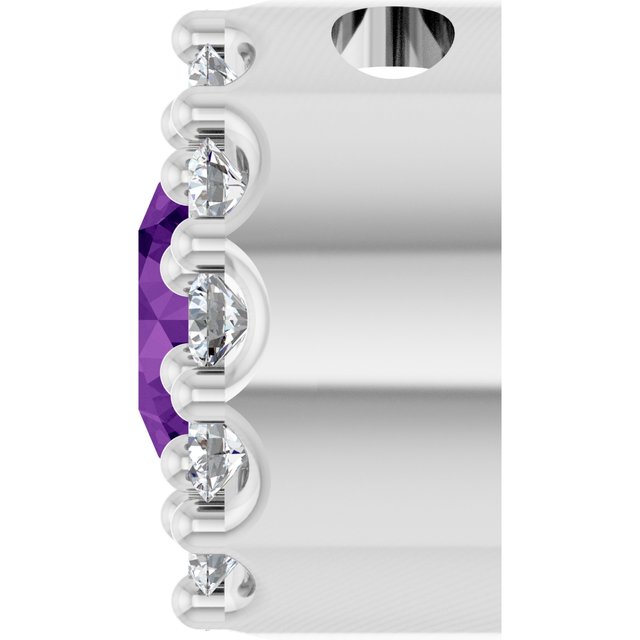 14k-white-natural-amethyst-&-.08-ct-natural-diamond-halo-style-pendant