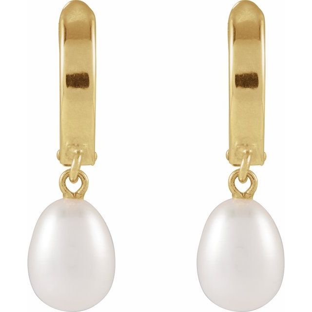 14k-yellow-cultured-white-freshwater-pearl-hoop-earrings
