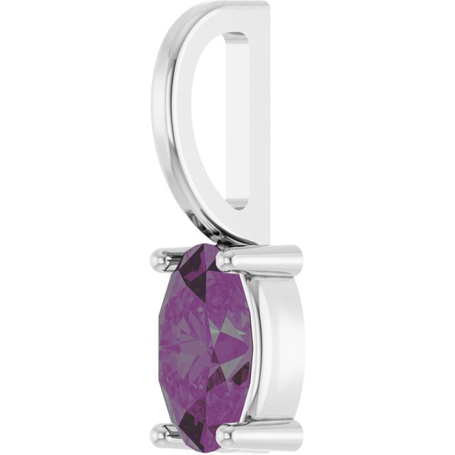 14k-white--lab-grown-alexandrite-charm/pendant