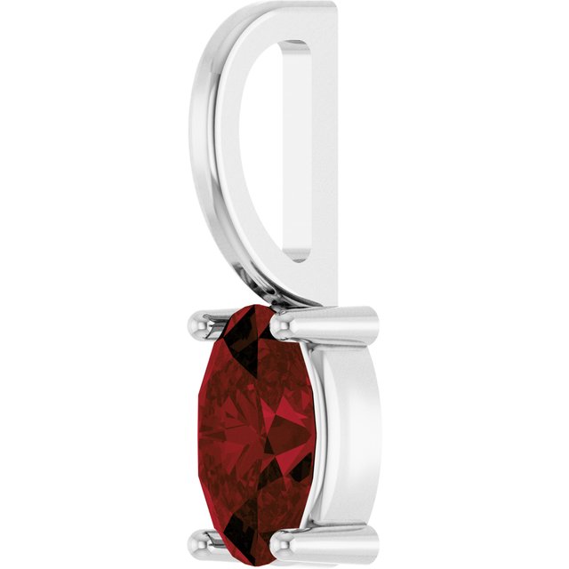 14k-white--natural-mozambique-garnet-charm/pendant