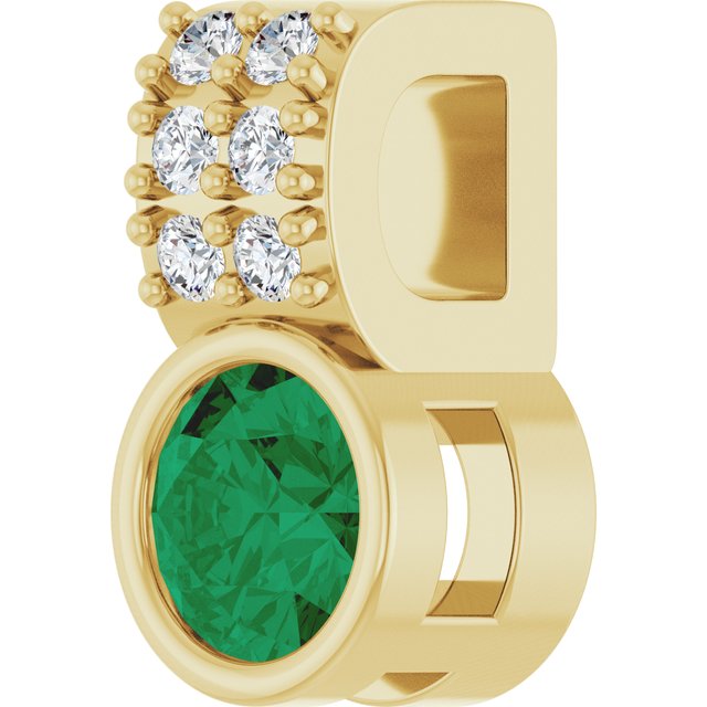 14k-yellow-lab-grown-emerald-&-.04-ctw-natural-diamond-pendant