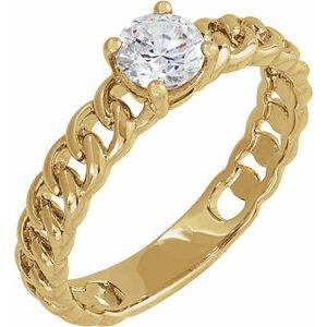 1/2 ct Lab-Grown Diamond Solitaire Ring