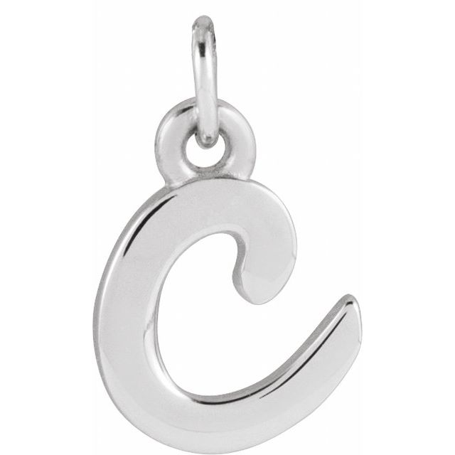 14k-white-gold-7.9-x-6-mm-initial-c,sterling-silver-7.9-x-6-mm-initial-c