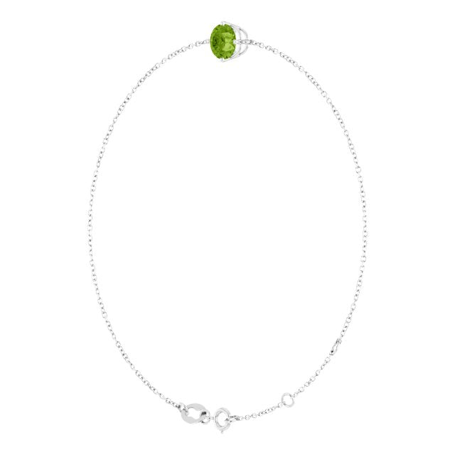 14k-white--natural-peridot-6-1/2-7-1/2"-bracelet