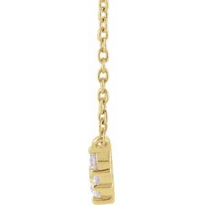 1/3 ct Lab-Grown Diamond Graduated Necklace
