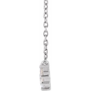 1/3 ct Lab-Grown Diamond Graduated Necklace