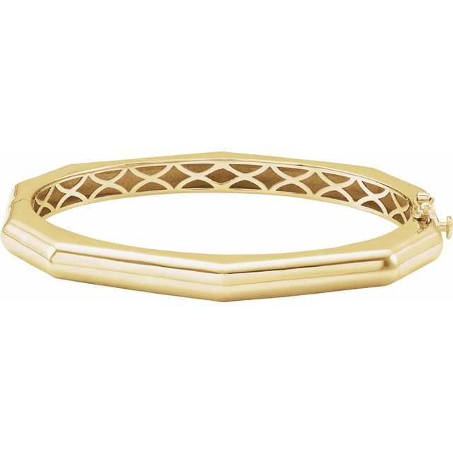 14k-yellow-geometric-hinged-7"-bangle-bracelet