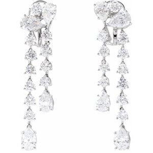 9 1/2 ct Lab-Grown Diamond Dangle Earrings