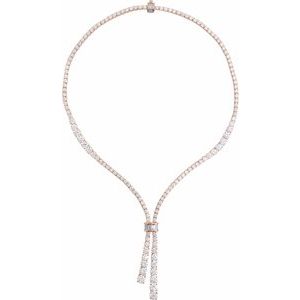 26 1/5 ct Lab-Grown Diamond Line Necklace