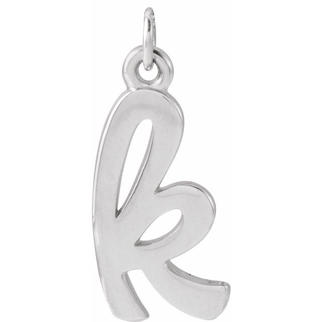 14k-white-gold-9.6-x-3.4-mm-initial-k,sterling-silver-9.6-x-3.4-mm-initial-k