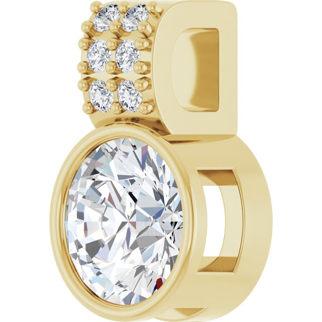 14k-yellow-3/4-ctw-lab-grown-diamond-pendant