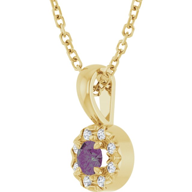 14k-yellow--lab-grown-alexandrite-&-.03-ctw-natural-diamond-16-18"-necklace