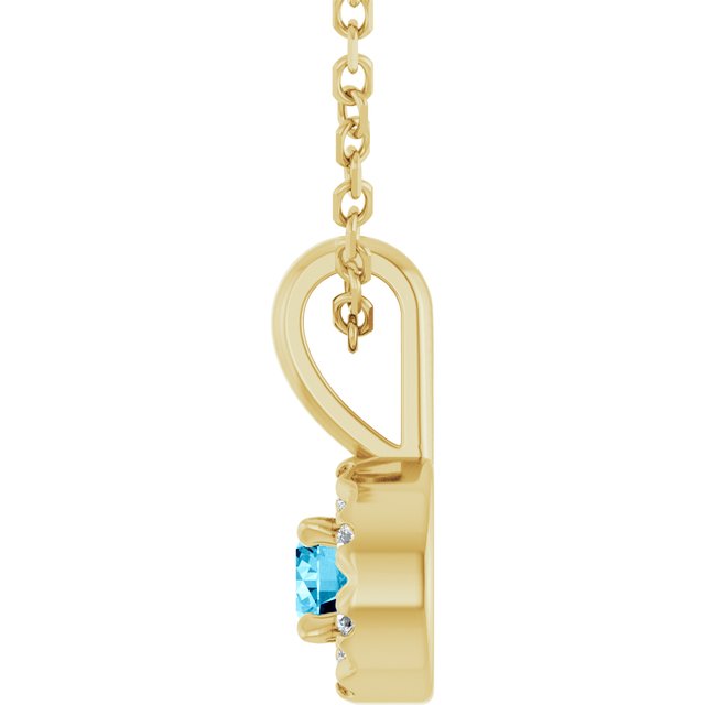 14k-yellow--natural-aquamarine-&-.03-ctw-natural-diamond-16-18"-necklace