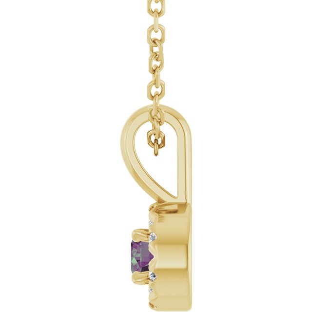 14k-yellow--lab-grown-alexandrite-&-.03-ctw-natural-diamond-16-18"-necklace