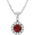 14k-white--natural-mozambique-garnet-&-.05-ctw-natural-diamond-16-18"-necklace