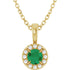 14k-yellow--lab-grown-emerald-&-.05-ctw-natural-diamond-16-18"-necklace