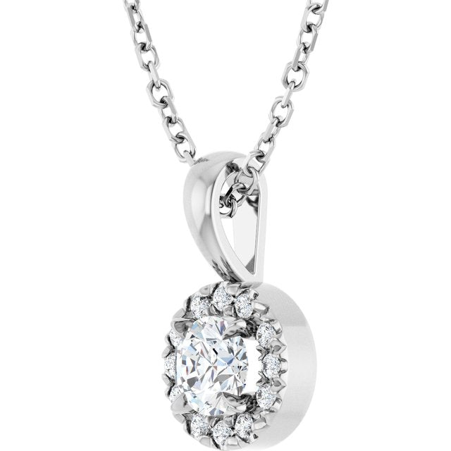 14k-white--natural-white-sapphire-&-.05-ctw-natural-diamond-16-18"-necklace
