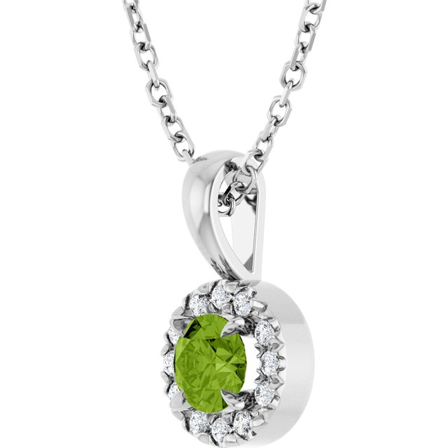 14k-white--natural-peridot-&-.05-ctw-natural-diamond-16-18"-necklace