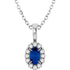 14k-white--natural-blue-sapphire-&-.05-ctw-natural-diamond-16-18"-necklace