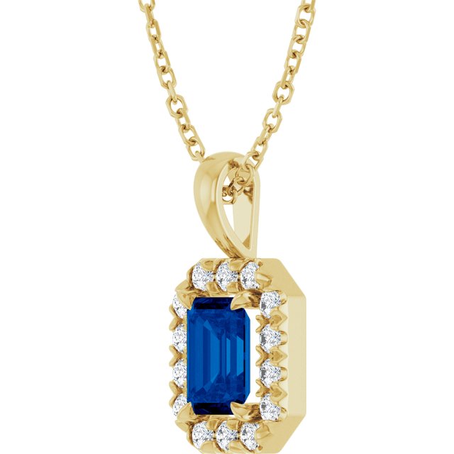 14k-yellow--lab-grown-blue-sapphire-&-1/5-ctw-natural-diamond-16-18"-necklace