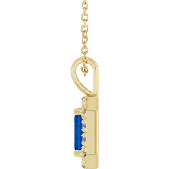 14k-yellow--lab-grown-blue-sapphire-&-1/5-ctw-natural-diamond-16-18"-necklace