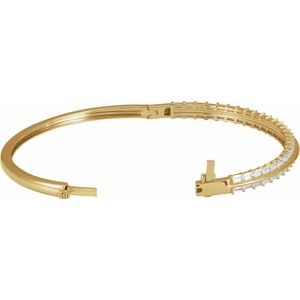 2 1/6 ct Lab-Grown Diamond Bangle Bracelet