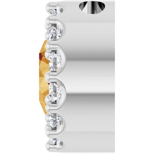 14k-white-natural-citrine-&-1/10-ct-natural-diamond-halo-style-pendant