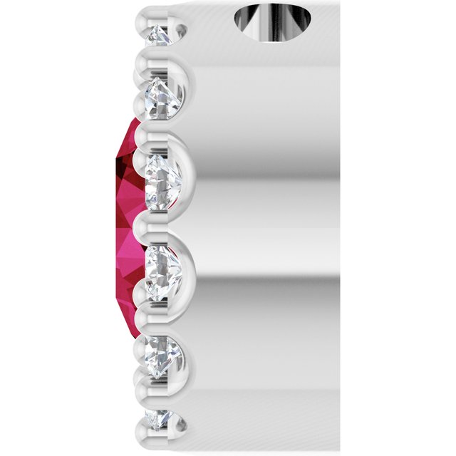 14k-white-natural-ruby-&-1/10-ct-natural-diamond-halo-style-pendant