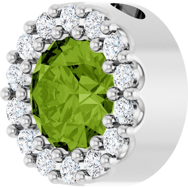 14k-white-natural-peridot-&-1/10-ct-natural-diamond-halo-style-pendant