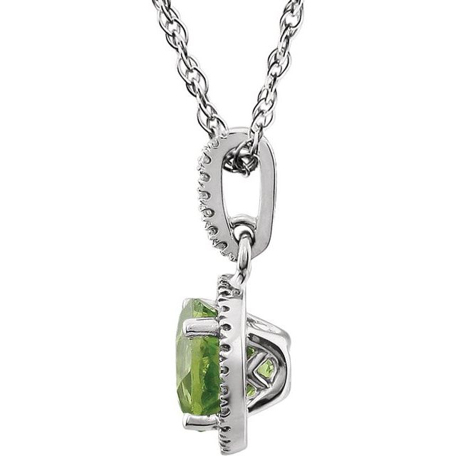 14k-white-natural-peridot-&-1/10-ctw-natural-diamond-18"-necklace